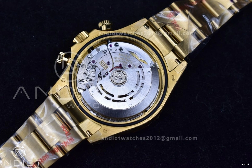 1:1 Bracelet QF Dial Edition 116508 Black Best Daytona on Diamonds YG V2 SH4130 1122